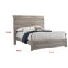 13022026698f0f343a71b.jpeg Posy Platform Queen Size Bed with Split Headboard, Distressed Gray Wood