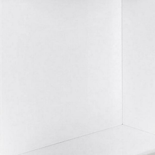 13022026698f104fd3a05.jpeg Liam 22 Inch Square Side End Table, White Wood, Pedestal Base, Glass Top