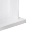 13022026698f1052d0b02.jpeg Liam 22 Inch Square Side End Table, White Wood, Pedestal Base, Glass Top