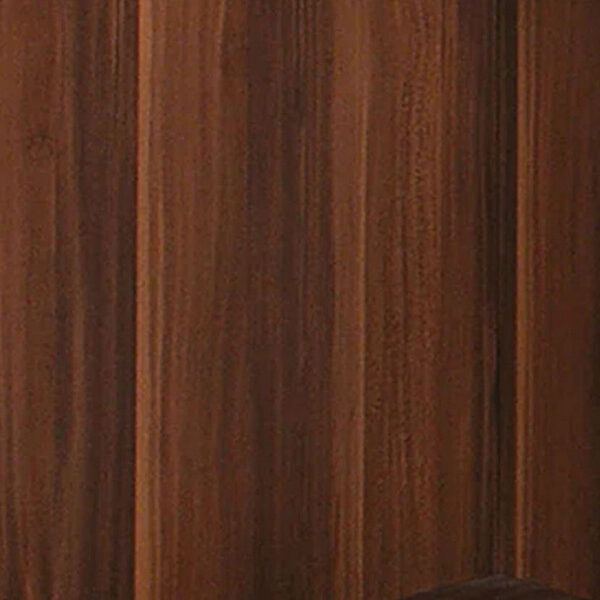 Liam 22 Inch Square Side End Table, Brown Wood, Pedestal Base, Glass Top