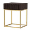 13022026698f109b4dfa4.jpeg Bran 24 Inch Modern Side End Table, Brown Wood, Gold Steel Base, 1 Drawer