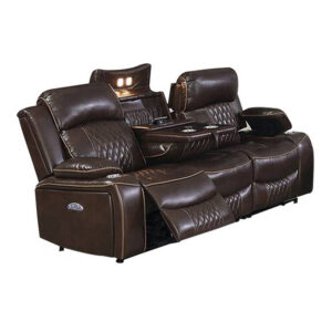 13022026698f119036a96.jpeg Seda 80 Inch Power Reclining Sofa, USB Port, Dark Brown Vegan Faux Leather