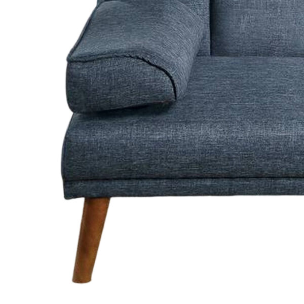 13022026698f11fe6ef37.jpeg Dora 71 Inch Adjustable Futon Sofa Bed with Vertical Channel Tufting, Blue