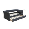 13022026698f12329aae3.jpeg Alma Classic Wood Daybed with Trundle, Button Tufted, Charcoal Burlap