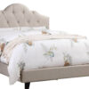 13022026698f12e3cbb9f.jpeg Eni Upholstered Full Size Bed, Tufted Adjustable Headboard, Taupe Fabric