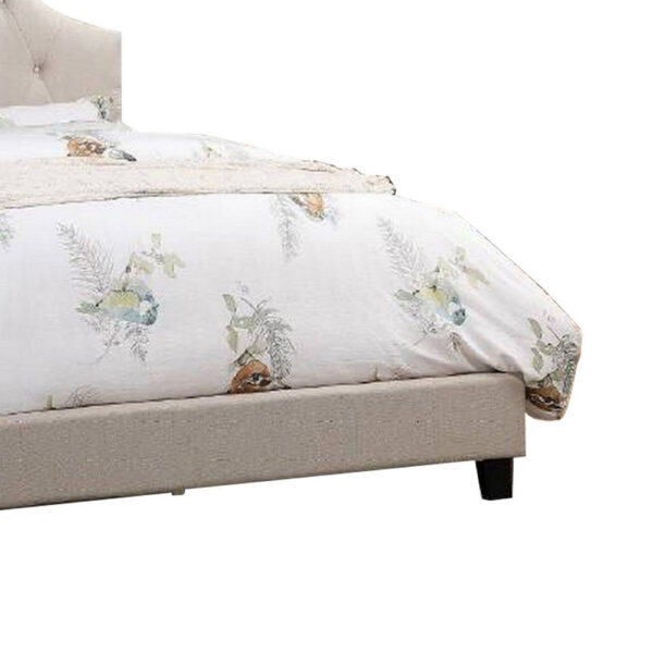 13022026698f12e6c2aad.jpeg Eni Upholstered Full Size Bed, Tufted Adjustable Headboard, Taupe Fabric