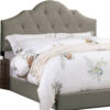 13022026698f131d23250.jpeg Eni Upholstered Full Size Bed, Tufted Adjustable Headboard, Gray Fabric