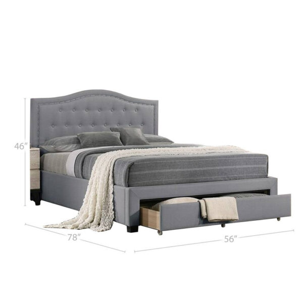 13022026698f135281f51.jpeg Buk Wood Full Bed, Button Tufted Upholstered, Nailhead Trim, Gray Burlap