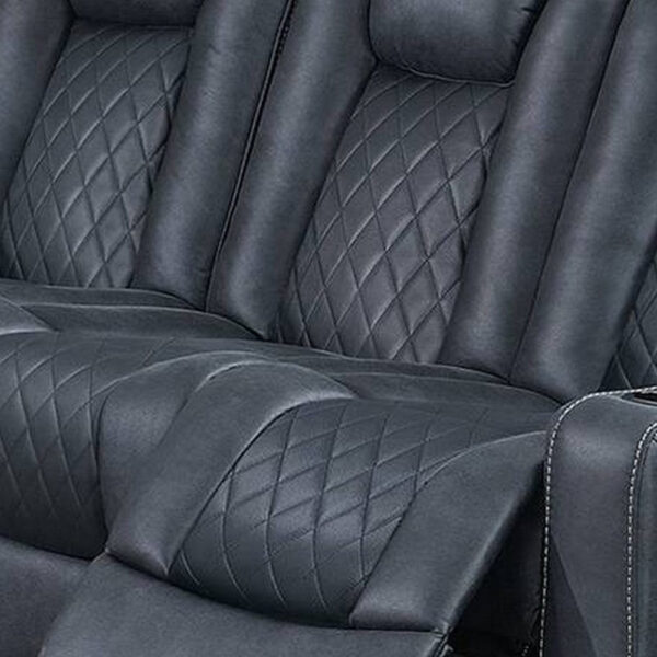13022026698f138898996.jpeg Elva 83 Inch Power Reclining Sofa, Storage Console, Blue Breathable Leather