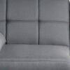 Gina 71 Inch Adjustable Futon Sofa Bed, Square Tufted, Tapered Legs, Gray