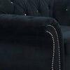 13022026698f1419474c9.jpeg Rima 51 Inch Classic Accent Chair, Velvet Upholstery, Rolled Arms, Black