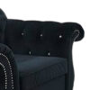 13022026698f141b4e511.jpeg Rima 51 Inch Classic Accent Chair, Velvet Upholstery, Rolled Arms, Black