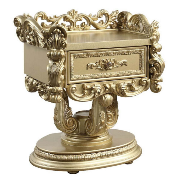 13022026698f1451404f9.jpeg Altair 36 Inch Luxury Nightstand, 1 Drawer, Scrolled Motifs, Gold Finish