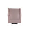 35 Inch Accent Swivel Chair, Glider, Nailhead Trim, Light Pink