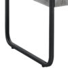 Ish 22 Inch Modern Wood End Table, 1 Drawer, Metal Handles, Gray , Black