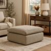 13022026698f172500365.jpeg Scott 37 Inch Square Ottoman, Removable Pillow Top Cushion, Beige