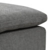 13022026698f17329e16b.jpeg Shar 37 Inch Square Ottoman, Removable Pillow Top Cushion, Gray