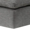 13022026698f17378656c.jpeg Shar 37 Inch Square Ottoman, Removable Pillow Top Cushion, Gray