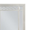 Nic 40 Inch Accent Mirror, Beveled Wood Frame Portrait, Silver