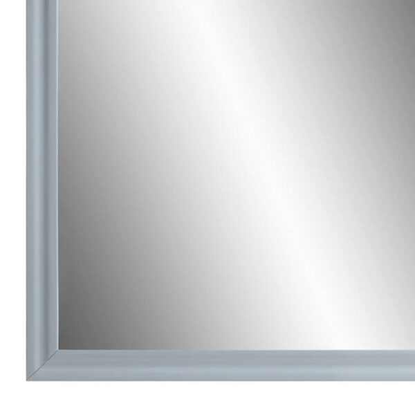 13022026698f17de0ceac.jpeg Tyra 39 Inch Wall Mirror, Rectangular Wood Frame, Gray