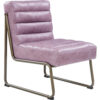 13022026698f184fce295.jpeg 22 Inch Top Grain Leather Accent Chair, Metal Frame, Tufted Channel, Purple