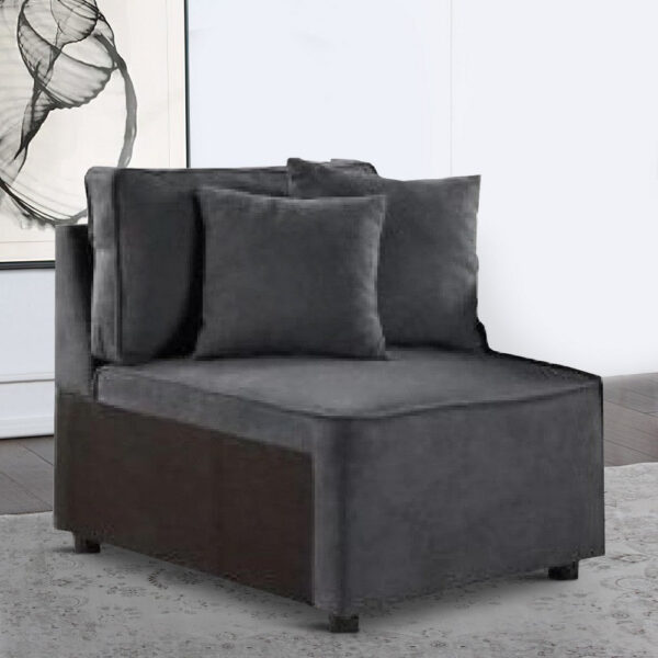 13022026698f18745a90a.jpeg 29 Inch Modular Chair, Pocket Coil, 2 Pillows, Dark Charcoal Gray