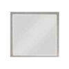 Jody 38 Inch Wall Mirror, Rectangular Wood Frame, Gray