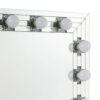 13022026698f192ba1464.jpeg Zaff 32 Inch Modern Glam Lighted Mirror, 12 Sockets, Faux Diamonds, Silver