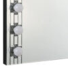 13022026698f192e679f9.jpeg Zaff 32 Inch Modern Glam Lighted Mirror, 12 Sockets, Faux Diamonds, Silver