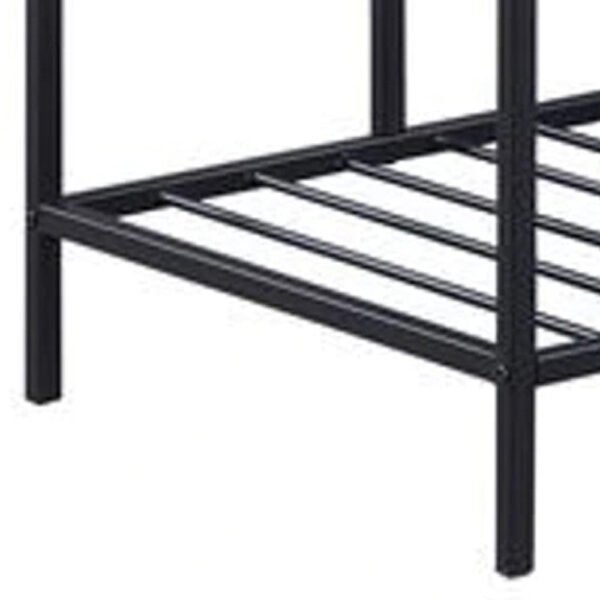 Kitchen Island with Slatted and Bottom Shelves, Oak Brown