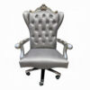 13022026698f1a44bcc3b.jpeg Office Chair with Leatherette Seat and Crowned Back, Silver