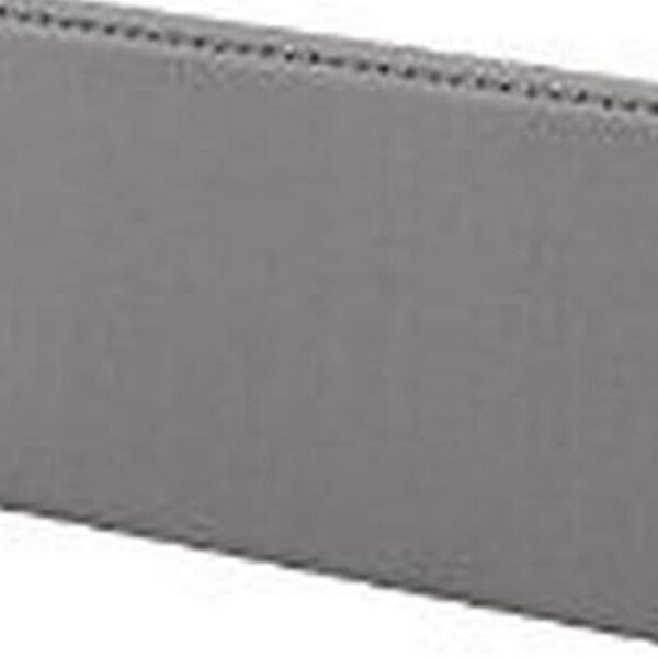 13022026698f1a92e91d2.jpeg Queen Size Bed with Fabric Upholstery and Nailhead Accent, Gray