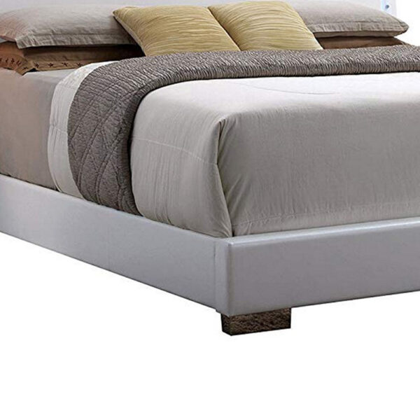 140220266990ed818999b.jpeg Contemporary Style Queen Size Wooden Panel Bed with Headboard, White