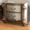 140220266990ed900d229.jpeg Wooden Nightstand with Two Drawers, Gold And Bone White