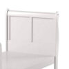 Sophisticated Contemporary Style Twin Size Sleigh Bed, White