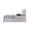 Classy Queen Size Bed With Storage, White