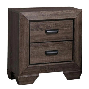 140220266990edd0a7e75.jpeg Two Drawer Nightstand With Scalloped Feet In Weathered Gray Grain Finish