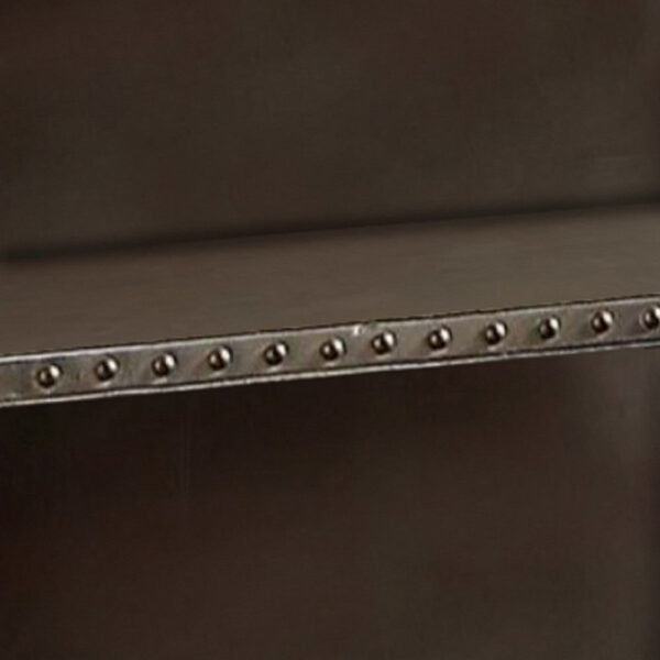 140220266990eddd7573c.jpeg Rectangular Nightstand With USB Power Dock And Caster Legs In Aluminum Finish