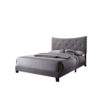 Luxurious Contemporary Style Upholstered Queen Bed, Grey