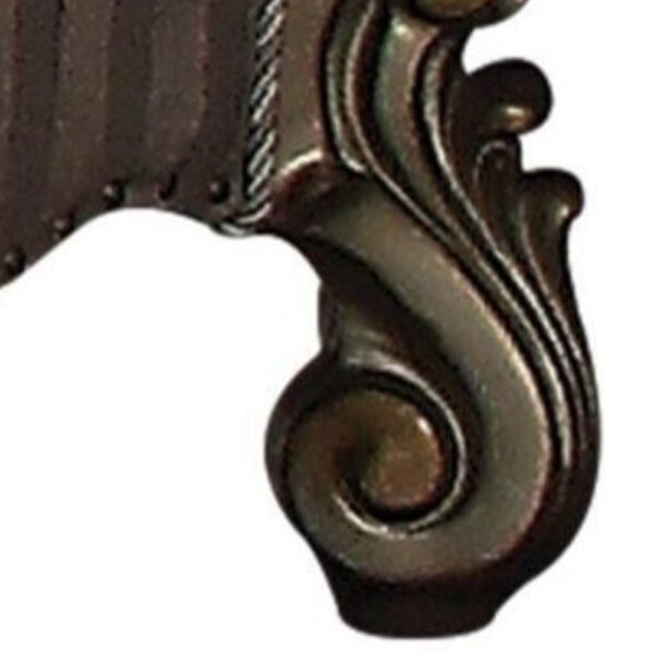 Traditional Style Wood and Poly Resin Vanity Stool, Gray