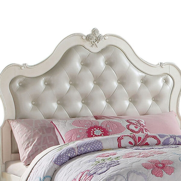140220266990ee2a15c7b.jpeg Pine Wood Twin Bed With Button Tufted Headboard, Pearl White