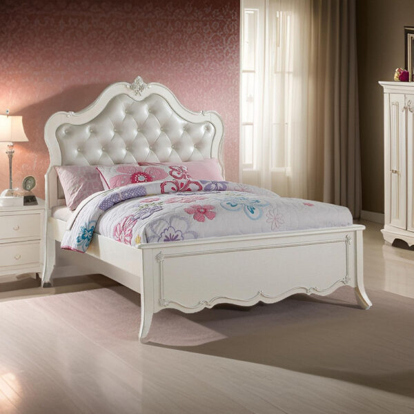 140220266990ee2eea678.jpeg Pine Wood Twin Bed With Button Tufted Headboard, Pearl White