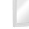 Contemporary Style Wood Rectangular Mirror, White