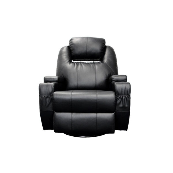 140220266990ee973b4a0.jpeg Contemporary Polyurethane Upholstered Metal Rocker Recliner with Swivel, Black