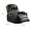 140220266990ee9b5441a.jpeg Contemporary Polyurethane Upholstered Metal Rocker Recliner with Swivel, Black
