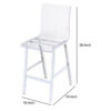140220266990ef0cb7de8.jpeg Counter Height Dining Chair Clear Acrylic, Chrome, Set of 2