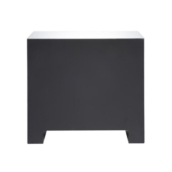 Chest with 3 Drawers and Mirrored Panels, Silver