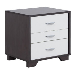 140220266990f05a16442.jpeg Classic 3 Drawers Wood Nightstand By Eloy, White & Black