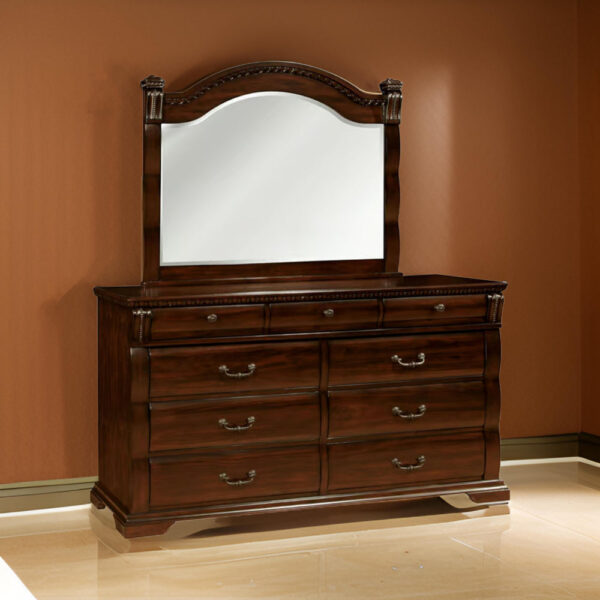 Burleigh Transitional Style Mirror , Cherry