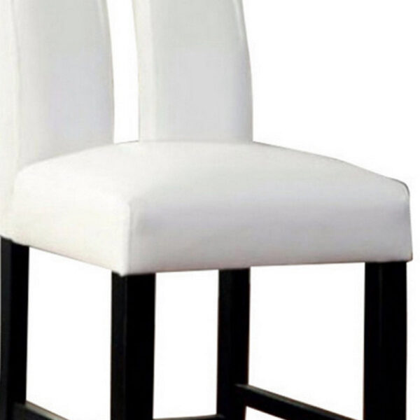 140220266990f1296821c.jpeg Luminar II Contemporary Counter Height Chair, White And Black Finish, Set of 2